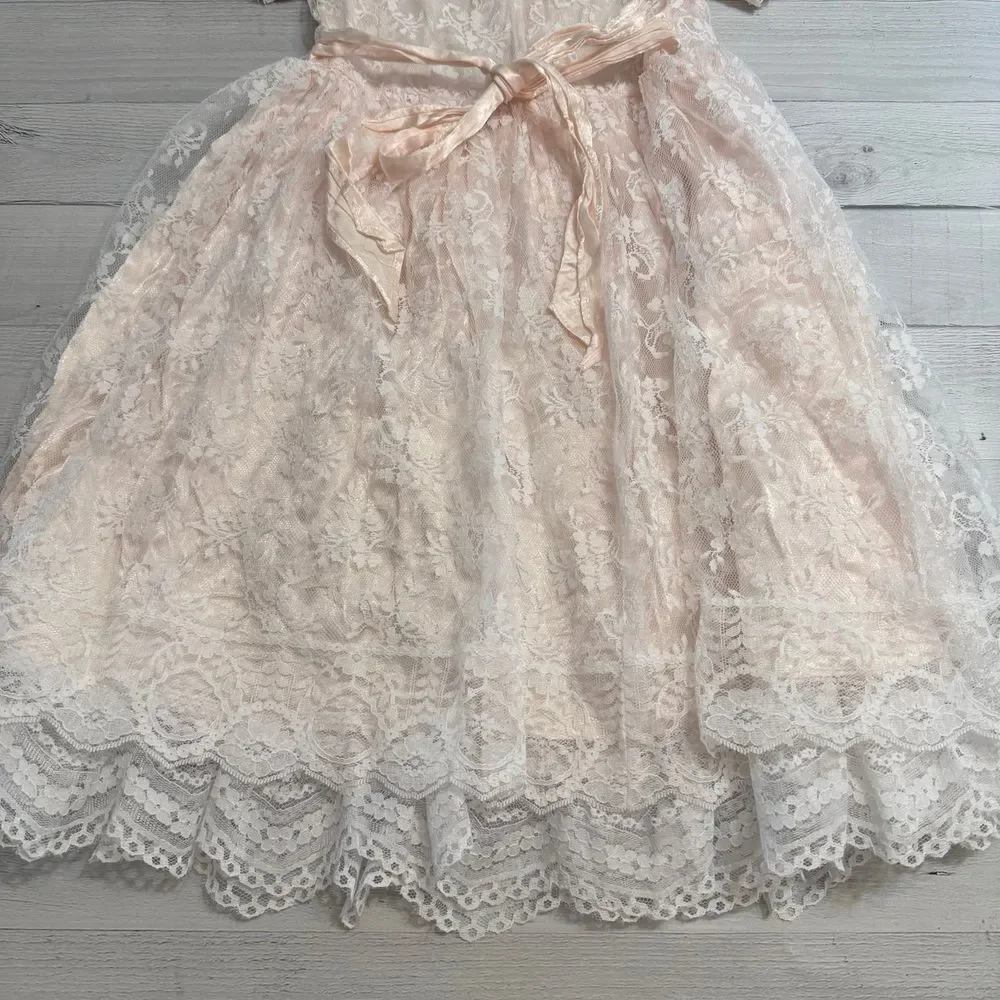Jessica McClintok girls lace dress size‎ 6x